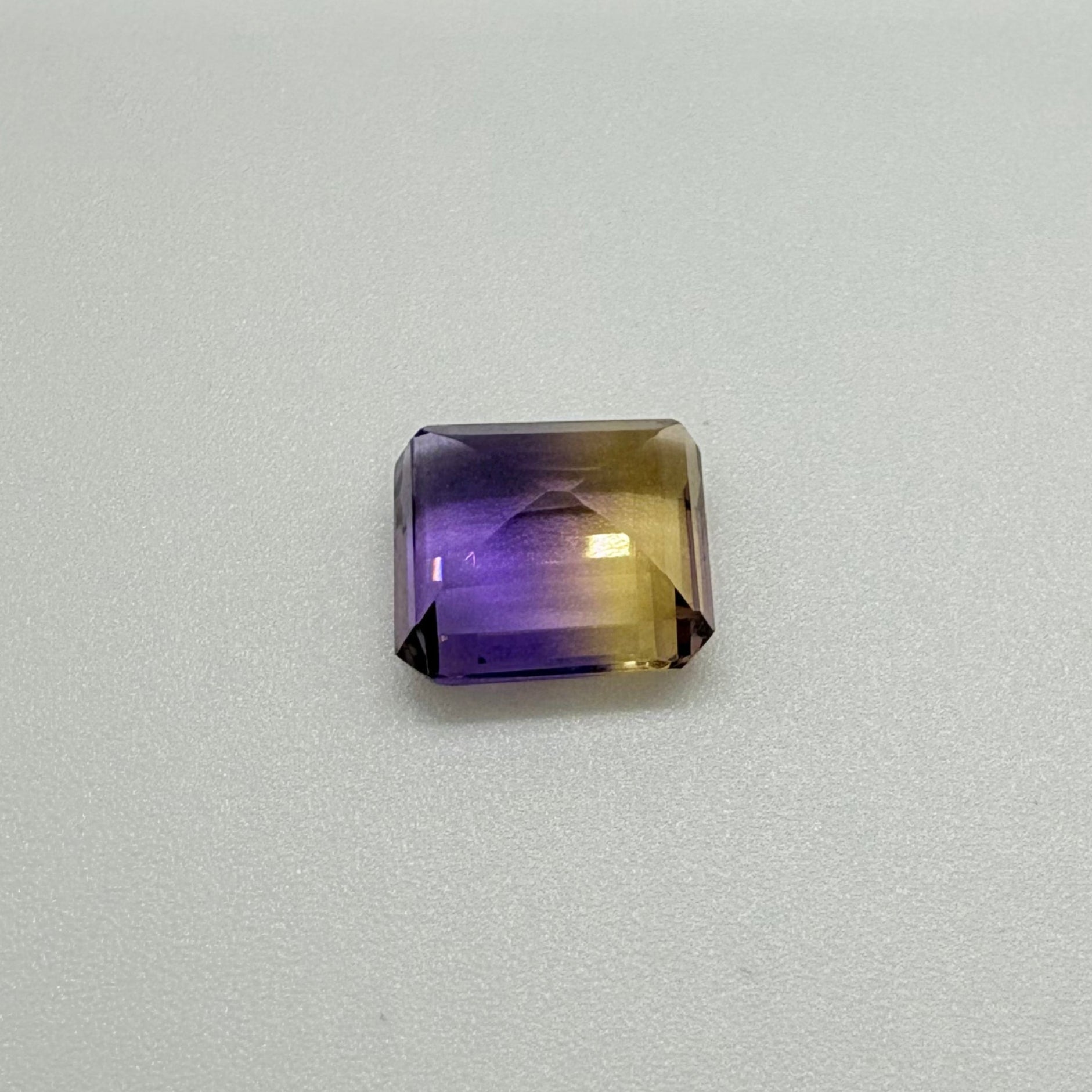 Natural Ametrine Gemstone – Oval Cut Bi-Color Quartz, Purple & Yellow