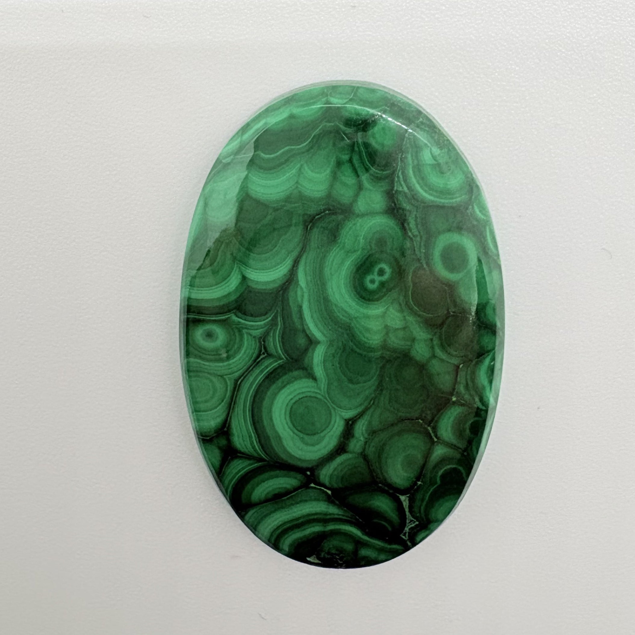 Natural Malachite Gemstone – Polished Loose Green Stone, Oval